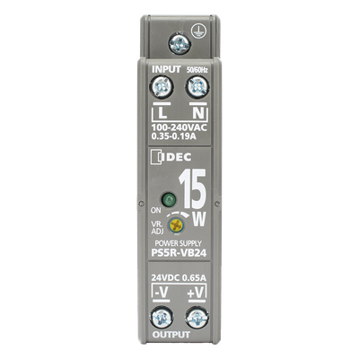 Fuente de Alimentación Conmutada / 24 Vdc / 15 W / Riel DIN / Entrada Universal 100-240 Vac | SIERRA STORE