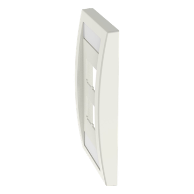 PANDUIT CFPE4IWY - Placa de Pared Vertical / 4 Puertos Mini-Com / 69.8 x 114.3 mm / 2.75 x 4.5 pulg / Blanco Mate | SIERRA STORE