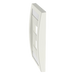 PANDUIT CFPE4IWY - Placa de Pared Vertical / 4 Puertos Mini-Com / 69.8 x 114.3 mm / 2.75 x 4.5 pulg / Blanco Mate | SIERRA STORE