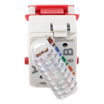 SIEMON U6-K03NS - Jack Keystone / Cat6 UTP / T568A-B / Punch Down 110 / UL94 V-0 / Rojo | SIERRA STORE