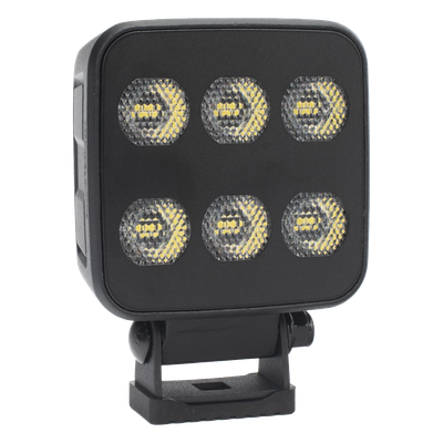 Luz de Trabajo LED / 6 LED / 6552 Lúmenes / 12-24 Vcd / Aluminio Disipador / Lente Policarbonato / 92 x 124 x 45 mm | SIERRA STORE