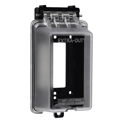 Caja Protectora de Contactos para Exterior / Policarbonato de Alto Impacto / Protección NEMA 3R / 127V 15A 60Hz / Tapa Transparente | SIERRA STORE