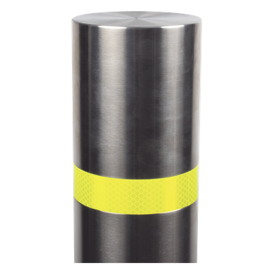 ACCESSPRO XB-900-F - Bolardo Fijo / Acero Inoxidable 304 / 900 mm (35.4 in) / Diámetro 114 mm / Espesor 2 mm / Acabado Pulido | SIERRA STORE