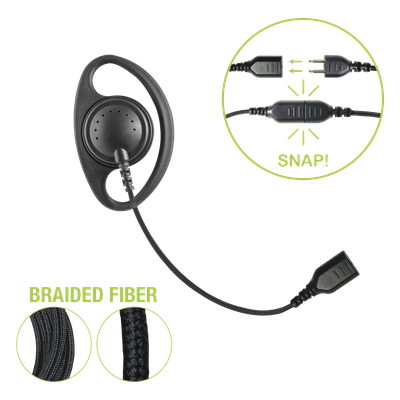 Auriculares Profesionales / Aro en D Ajustable / Cable de Fibra Trenzada / Conector SNAP / Altavoz Giratorio 180° | SIERRA STORE