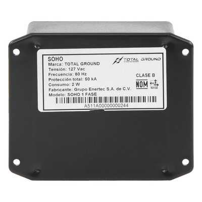 Supresor de Transientes Clase B / 1 Fase 3 Hilos / 127 Vca / 50 kA / IP64 / Diseño Interior Compacto | SIERRA STORE