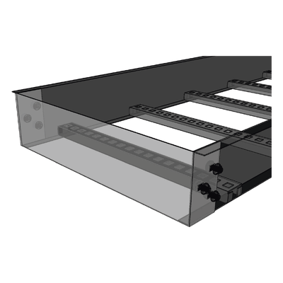 Placa de Cierre para Escalera de Aluminio / Peralte 3 1/4" / Ancho 9" / Incluye Tornillería (CHPCE314X9AK) | SIERRA STORE
