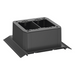 PANDUIT AFR4JB2SBL - Caja de Conexión de Piso / 4 Vías / Carga 907 kg / PVC Rígido / ADA / 165.1x176.1x69.7 mm | SIERRA STORE