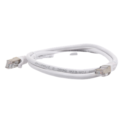 LINKEDPRO BY EPCOM LP-STP-6A-100-WH - Patch Cord / Cat6A Blindado / 10G / 1.0 m (3.28 ft) / 500 MHz / AWG 27 / Blanco | SIERRA STORE