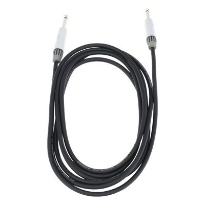 Cable de Audio / Conectores 1/4 in Mono / Triple Blindaje / Cobre Puro / 3 m (9.8 ft) / Carcasa Cromada | SIERRA STORE