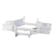 Derivación "X" Horizontal de Aluminio Perfil Z / Peralte 3 1/4" / Ancho 6"/ Radio 8" / Incluye Tornillería (CHXHEZ314R8X6AK) | SIERRA STORE
