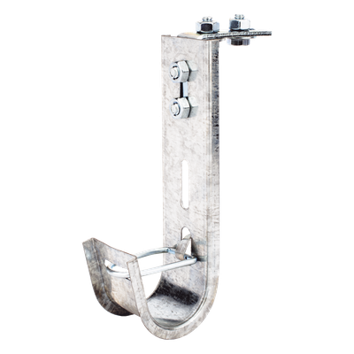 Soporte J-Hook / 14 Cables Cat6 / Acero al Carbón / Instalación Interior / Fijación Perforada | SIERRA STORE