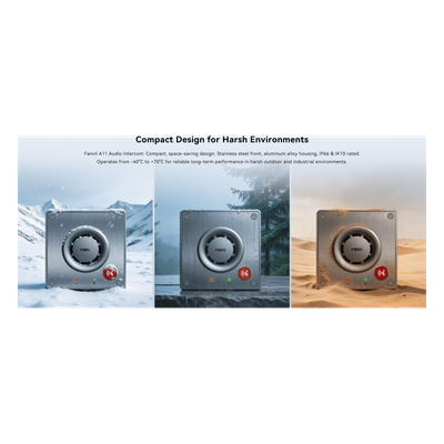 Videoportero IP para Exterior / Cámara 4 Megapixel (1080p) / HDR e Iluminación IR / Altavoz 5W y Doble Micrófono / Panel Acero | SIERRA STORE