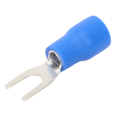 Terminal Horquilla Aislada / 16-14 AWG / Azul / 25 Piezas / Espada 6.3 mm | SIERRA STORE