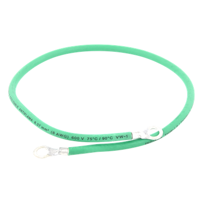 EPCOM INDUSTRIAL EIG-8AWG-50 - Jumper de Puesta a Tierra / 8 AWG / 50 cm / Ojo 5/16" / 1.64 pies | SIERRA STORE