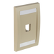 PANDUIT CFPE1EIY - Placa de Pared Vertical Ejecutiva / 1 Puerto Mini-Com / Con Espacio para Etiquetas / 69.8 x 114.3 mm (2.75 x 4.5 | SIERRA STORE