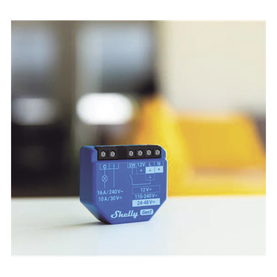 Relé Inteligente Wi-Fi / 16A / Contacto Seco / 110-230V AC / 12-48V DC / Control por Voz / 41x36x16 mm | SIERRA STORE