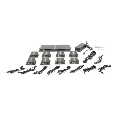 Kit Divisor y Extensor HDMI (Extender Splitter)  / Divide 1 Fuente HDMI a 8 Pantallas / Extiende la señal HDMI hasta 40 m / Resolución | SIERRA STORE