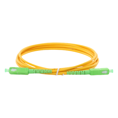 LINKEDPRO BY EPCOM LPSM3SCASCAS3 - Jumper de Fibra Óptica / SC/APC-SC/APC / Monomodo OS2 / Simplex / 3m (9.84 ft) / PVC 3mm | SIERRA STORE