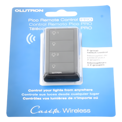 Control Inalámbrico de 4 Botones / 2 Grupos de Luces / RF 431-437 MHz / Alcance 18 m (59 ft) Línea de Vista / Batería 10 Años / | SIERRA STORE