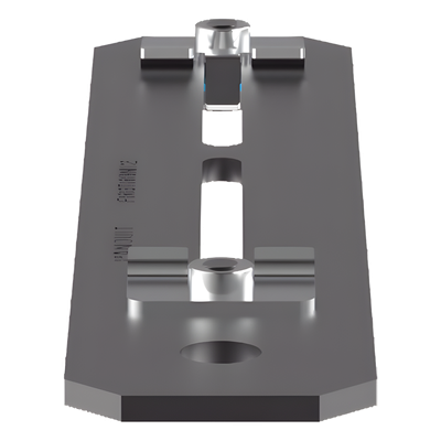 PANDUIT FR6TRBN12 - Soporte de Montaje a Techo / Para Canaletas 4x4 y 6x4 / Varilla Roscada 1/2 in (0.5 in) / Acero Negro / | SIERRA STORE