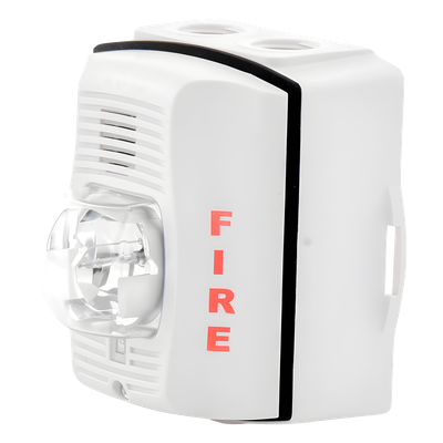 Sirena con Lámpara Estroboscópica para Exterior / a 2 Hilos / Configuración Estroboscópica Seleccionable / Color Blanco | SIERRA STORE