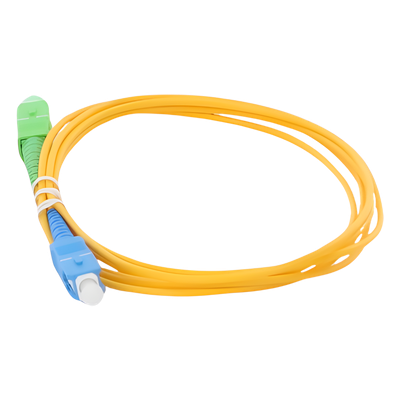 LINKEDPRO BY EPCOM LPSM2SCASCUS2 - Jumper de Fibra Óptica / Monomodo OS2 G.652D / SC/APC-SC/UPC / Simplex / 2m (6.56 ft) / Forro PVC | SIERRA STORE