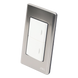 Apagador Doble / 10 A / 127 V CA / 60 Hz / Placa de Acero / 4.6 x 3.1 x 1.2 in | SIERRA STORE