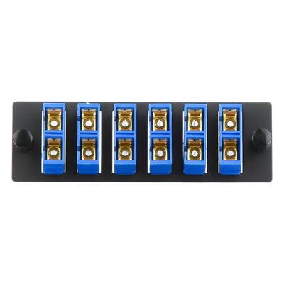 PANDUIT FAP6WBUDSCZ - Placa Acopladora de Fibra Óptica / 6 Conectores SC Dúplex / 12 Fibras Monomodo OS1/OS2 / Color Azul | SIERRA STORE