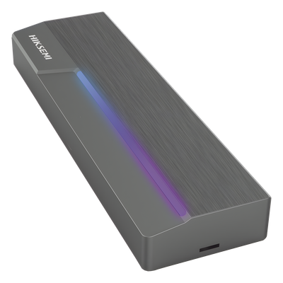 HIKSEMI by HIKVISION HS-HUB-MDR - Enclosure SSD M.2 NVMe y SATA / USB 3.2 Gen2 Type-C 10 Gbps / ASUS Aura RGB SYNC / Aluminio CNC / 4 | SIERRA STORE