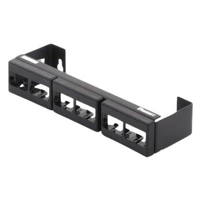 PANDUIT CWPP12WBL - Panel de Parcheo Modular / 12 Puertos / Mini-Com / Montaje en Pared / 228.6 x 44.45 x 63.5 mm / 9 x 1.75 x 2.5 | SIERRA STORE