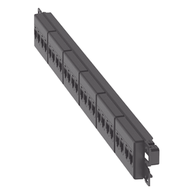 PANDUIT CP245E88BLY - Panel de Parcheo / 24 Puertos / Cat 5e / 1 UR / Plano / Negro | SIERRA STORE