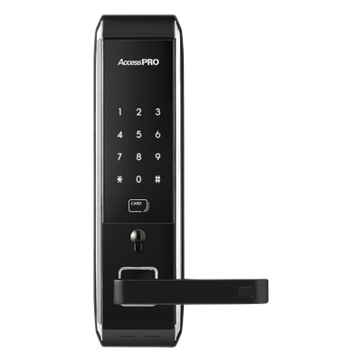 Cerradura inteligente para puertas con doble cerrojo/teclado Touch Screen, Apertura con tarjeta Mifare /Contraseña y Llave de | SIERRA STORE