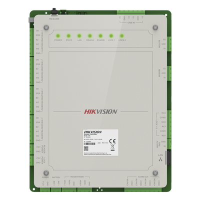 HIKVISION DS-K2622X - Controlador de Acceso / 2 Puertas / 4 Lectores / 100,000 Tarjetas / 10,000 Huellas / SaaS en la Nube / Gabinete | SIERRA STORE