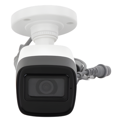 Cámara Bala TURBOHD / 5 Megapixel / Gran Angular 85.5° / Lente 2.8 mm / IR EXIR 30 m (98.4 ft) / IP67 / 4 Tecnologías / Audio por | SIERRA STORE