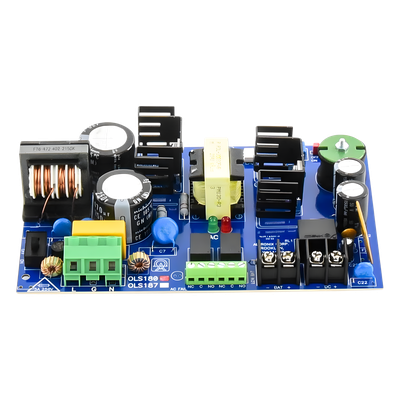 Fuente de Alimentación Tipo Tarjeta / Salida Seleccionable 12 o 24 Vcc / 6 A / Capacidad de Respaldo de Batería / Entrada 115 Vca | SIERRA STORE