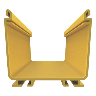 PANDUIT FR4X4YL2 - Canaleta FiberRunner™ 4X4, de PVC Rígido, Color Amarillo, 2 m de Largo | SIERRA STORE