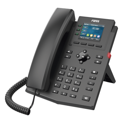 Teléfono IP Empresarial / 4 Líneas SIP / Pantalla LCD 2.4 Pulgadas / PoE / Audio HD / Conferencia 6 Participantes | SIERRA STORE
