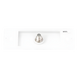 Toma de Pared Coaxial / Conector Tipo F / 75 Ohm / Estilo Designer / Blanco Brillante | SIERRA STORE