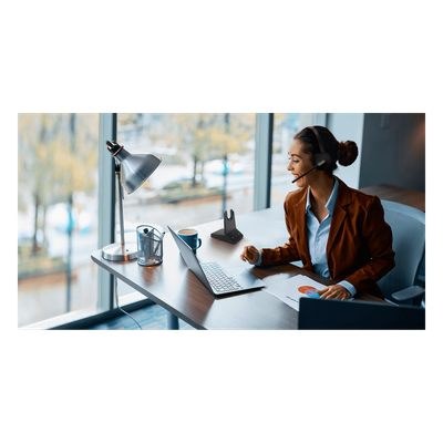 Diadema Inalámbrica Empresarial / DECT y Bluetooth 5.2 Simultáneo / Acoustic Shield 2.0 con 3 Micrófonos / 32 Horas de Conversación / | SIERRA STORE