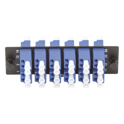 PANDUIT FAP12WBUDLCZ - Placa Acopladora de Fibra Óptica / 12 Conectores LC Duplex / 24 Fibras Monomodo OS1/OS2 / Zirconia Cerámica / | SIERRA STORE