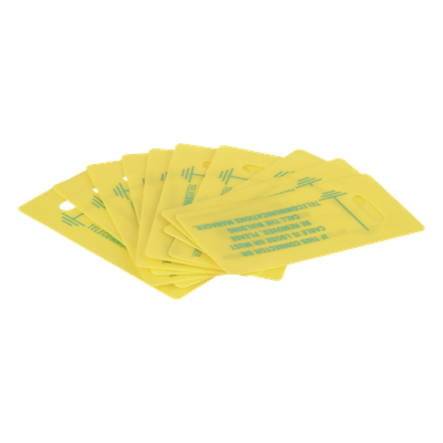 PANDUIT LTYK - Kit de Etiquetas para Tierra Física / 10 Unidades / 69.85 x 35.05 mm / J-STD-607-A / Retardante a Flama | SIERRA STORE