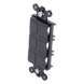 Marco de 6 Puertos / Conectores RJ45 Cat 3/5e/6 / Fibra Óptica MT-RJ SC LC ST / Coaxial F y BNC / Acabado Satinado Midnight | SIERRA STORE