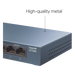 Switch de Escritorio / 8 Puertos Gigabit 10/100/1000 Mbps / Carcasa Metálica / Green Ethernet / Plug-and-Play | SIERRA STORE