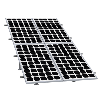 Montaje para Panel Solar / Riel 5 de 2.7m (8.9 ft) / 2x2 Módulos / Espesor 30-35mm / Viento 151 km/h (94 mph) / Inclinación 25° | SIERRA STORE