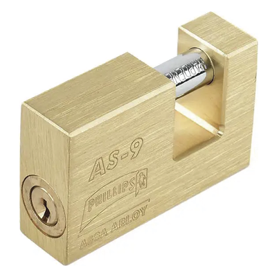 Candado para Cortina Metálica / 11 Pernos de Combinación / Cilindro de Latón Macizo / Pasador de Acero Cementado en Cromo / | SIERRA STORE