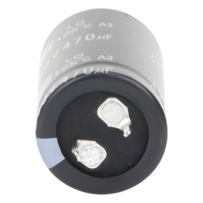 Capacitor Electrolítico de Aluminio / 470 µF / 250 VDC / 105 °C / 25 x 40 mm / Radial | SIERRA STORE