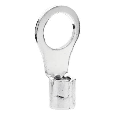 Terminal Tipo Ojo / Calibre 12-10 AWG / Abertura 3/16 pulgadas / Cobre Estañado / Sin Aislar / Paquete 25 Piezas | SIERRA STORE