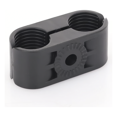 Sujetador Plástico para Cable Coaxial / 7/8" / Doble Capacidad / Montaje Varilla 3/8" o M10 / Rango 1.063 a 1.122" | SIERRA STORE
