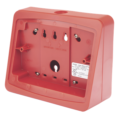 Caja de Montaje en Superficie / Para Anunciador Remoto / Ángulo 15° / Entradas 1/2 in NPT / Color Rojo | SIERRA STORE
