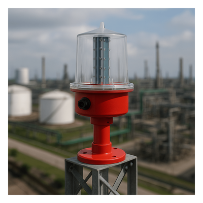 Luz de Obstrucción Aeronáutica / LED Baja Intensidad Tipo B / 24 VCD / IP66 / ICAO / -30°C a +50°C / Montaje en Poste | SIERRA STORE